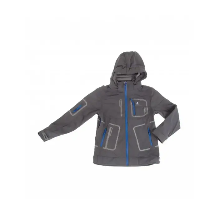 Peak Mountain Giacca softshell per bambini Ecoftibi Gris
