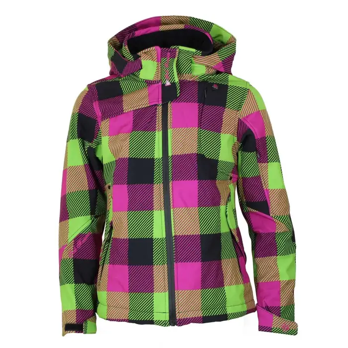 Peak Mountain Giacca softshell stampata per ragazza Gaveny Violet