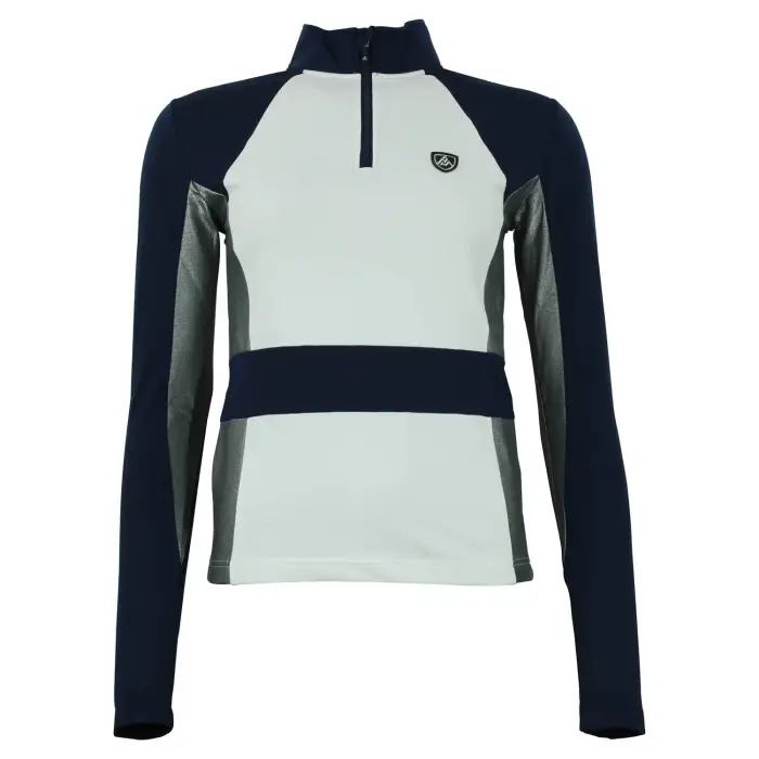 T-shirt con zip da donna Peak Mountain