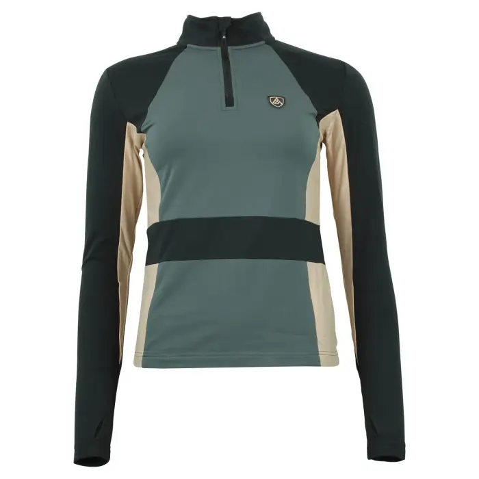 T-shirt con zip da donna Peak Mountain