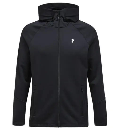Peak Performance Rider Essentials Zip Hood - felpa in pile - uomo Black