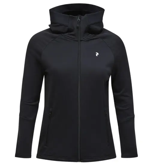 Peak Performance Rider Essentials Zip Hood W - giacca in pile - donna Black