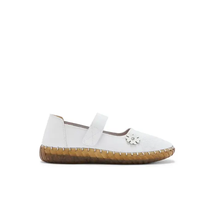 Pédiconfort Babucce donna con velcro Blanc