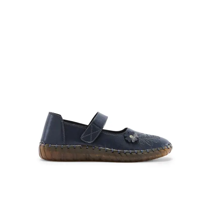 Pédiconfort Babucce donna con velcro Bleu
