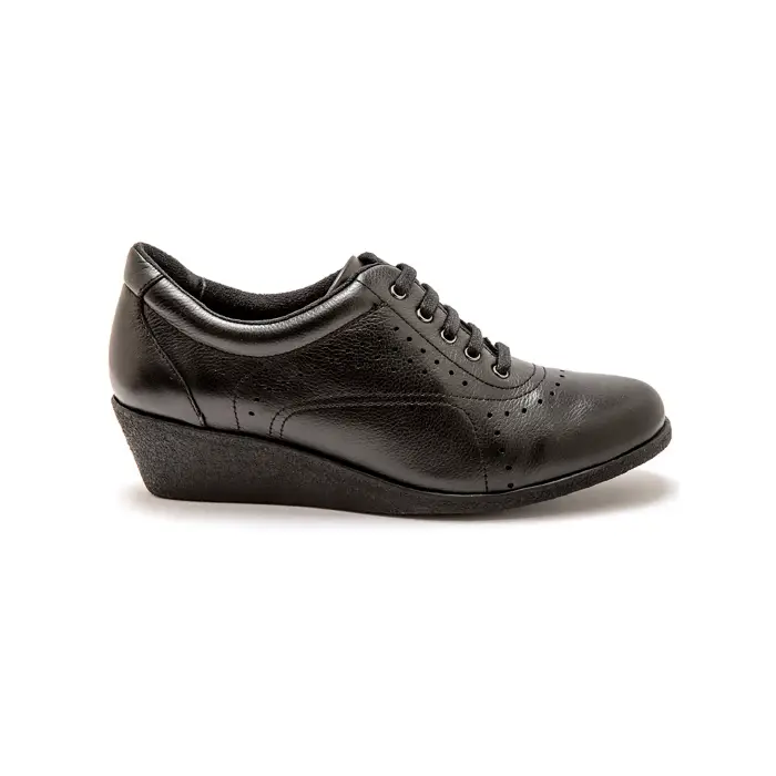Pédiconfort Derby da donna in pelle Noir