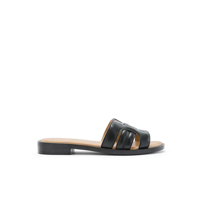 Pédiconfort Mule in pelle con suola aerata donna Noir