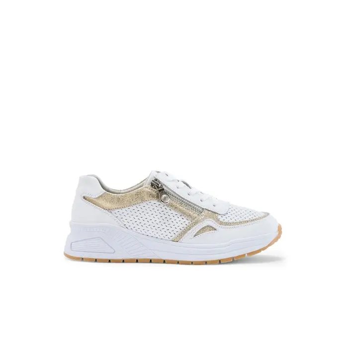 Pédiconfort Sneakers con zip da donna Blanc