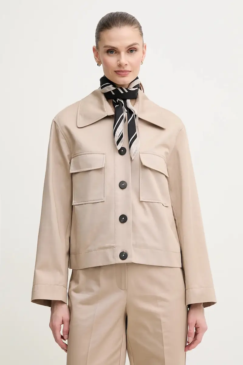 Pedro del Hierro giacca in cotone colore beige 6759164