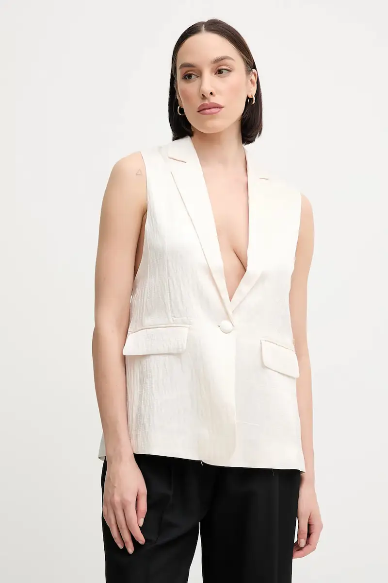 Pedro del Hierro gilet colore beige 7319822