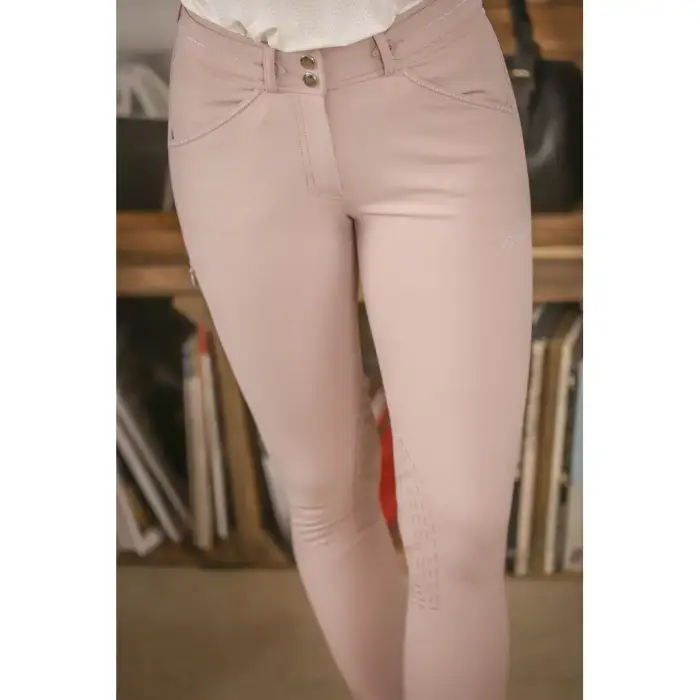 Pénélope Pantaloni da equitazione mid grip donna Elegance Rose