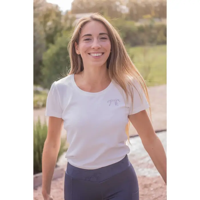 Pénélope T-shirt da donna Techty Honey Blanc