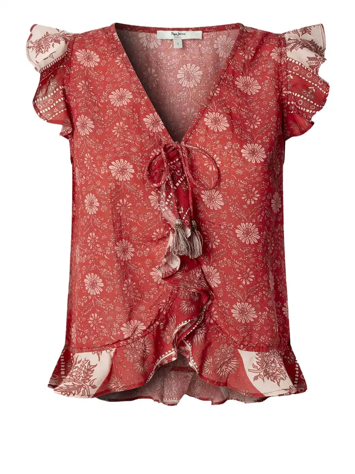 blusa pepe jeans da donna - rosso