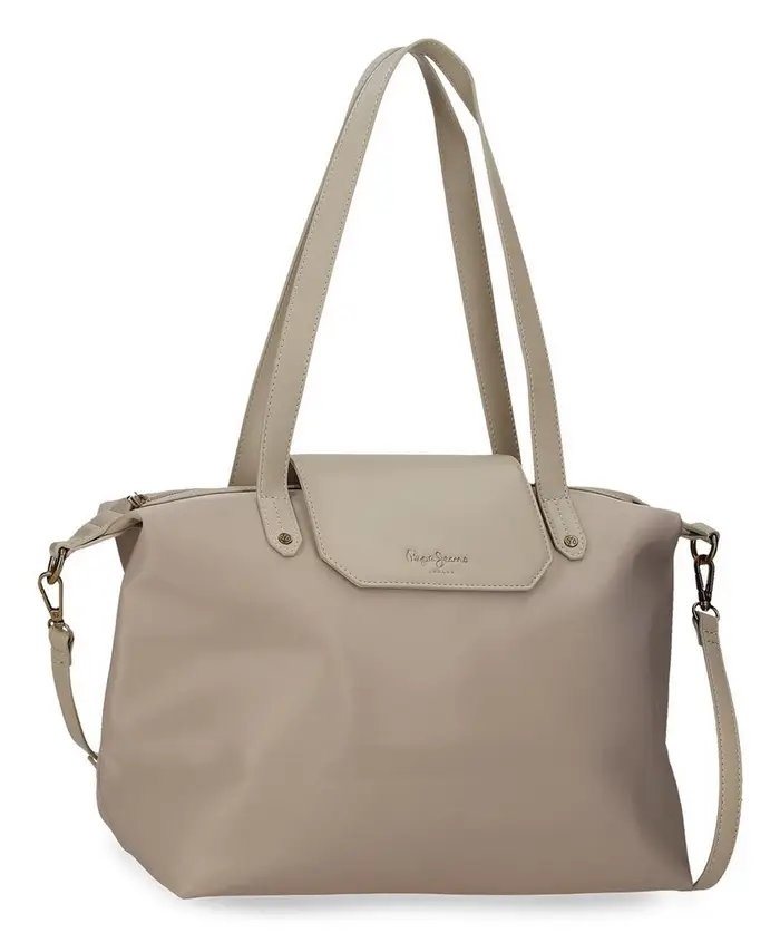 Pepe Jeans Borsa Tote grande Leire Beige