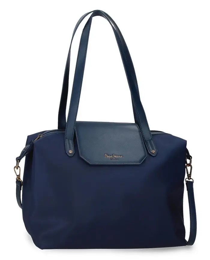 Pepe Jeans Borsa Tote grande Leire Blu