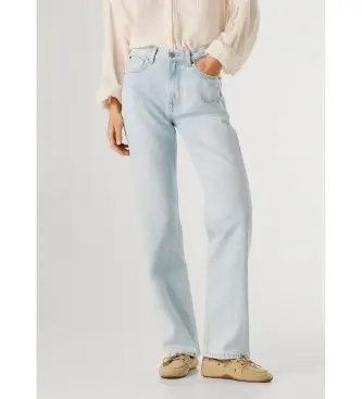 per donna PL20506762S1 Jeans dritti bianchi Robyn (30/30), Bianco, Casual, Cotone Chiaro