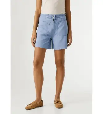 Pepe Jeans per donna PL8000027 Pantaloncini della Crociata Blu, Casual, Denim, Lyocell