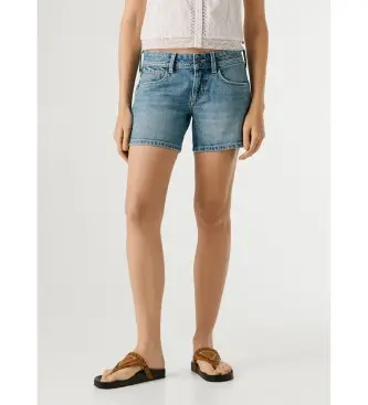 Pepe Jeans per donna PL80000354VB Corto Regular Siouxie blu, Casual, Cotone, Denim