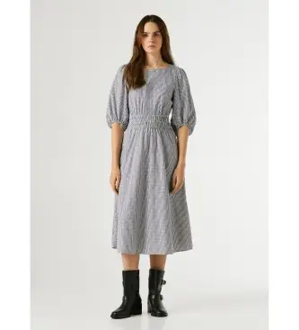 Pepe Jeans per donna PL9537780 Abito blu Chia, Casual, Cotone, Manica lunga