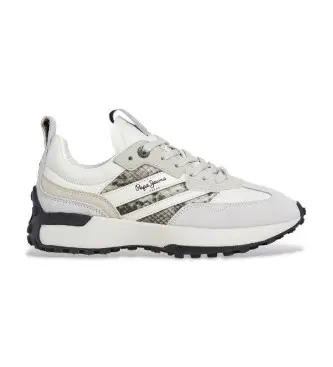 per donna PLS600020 Pantofole in pelle bianca Lucky Animal (40), Bianco, Basso, 1 a 3 cm, Stringhe, Casual