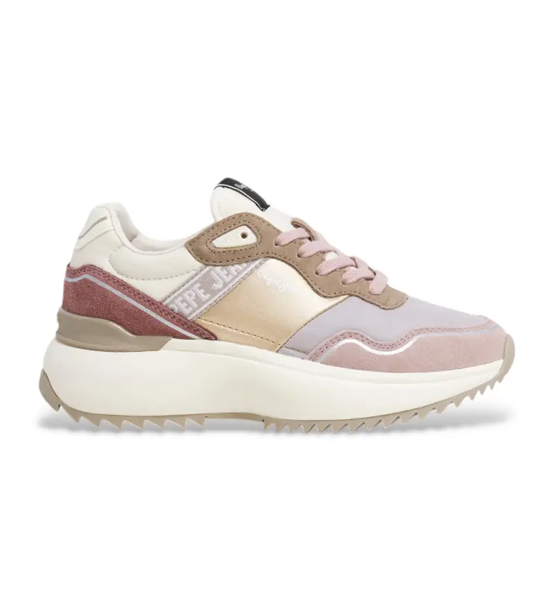 per donna. PLS60042 Sneakers Kimi in pelle rosa glam (37), Basso, Stringhe, Casual