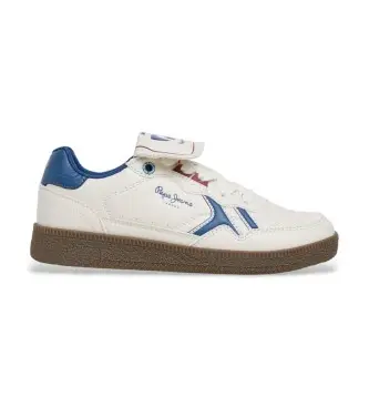 Pepe Jeans per donna/ragazza PBS000006 Sneakers Ball Equip bianco, Basso, Stringhe, Casual, moda per bambini