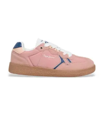 Pepe Jeans per donna/ragazza PGS000008 Scarpe da ginnastica rosa Ball Shine, Basso, Stringhe, Casual, moda per bambini
