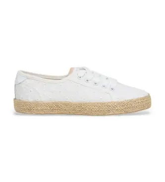 per donna/ragazza PGS300011 Sneakers bianche Brady Levant (39), Bianco, Tessuto, Basso, Stringhe, Casual, moda per bambini