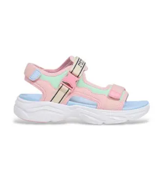 Pepe Jeans per donna/ragazza PGS900001 Sandali rosa Blaire One, Tessuto, Basso, Velcro, Casual, moda per bambini