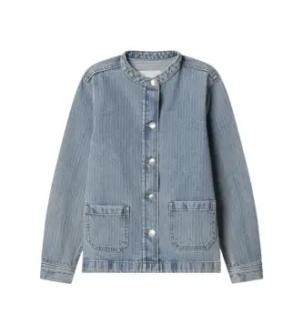 Pepe Jeans per ragazza PG4000022 Giacca Shelly blu (8años= 128cm), Casual, Cotone, moda per bambini