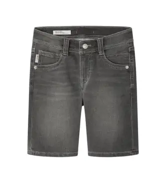 Pepe Jeans per ragazzo PB80000338FC Pantaloncini grigi Slim Gymdigo (12años= 152cm), Casual, Grigio, Cotone, Denim, moda per bambini Blu