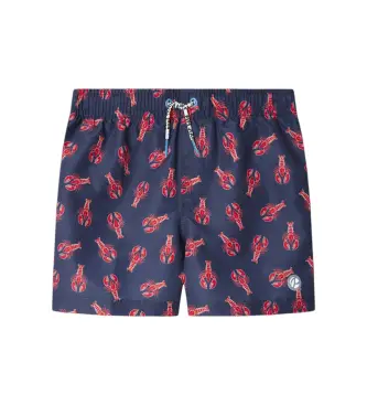 Pepe Jeans per ragazzo PBB100004 Costume da bagno marino Funky Lobster (8años= 128cm), Beachwear, Poliestere, Navy, moda per bambini