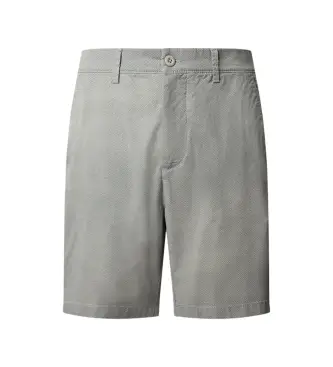 per uomo PM8000031 Pantaloncini chino classici a fantasia verde (40), Casual, Cotone