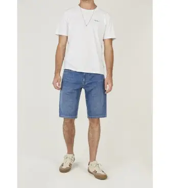 per uomo PM80000444AG Pantaloncini da palestra slim blu (33), Casual, Cotone, Denim