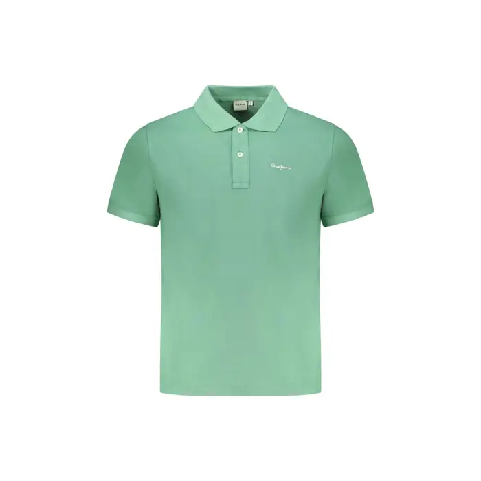 Polo Maniche Corte Uomo Verdi Ricamo Verde