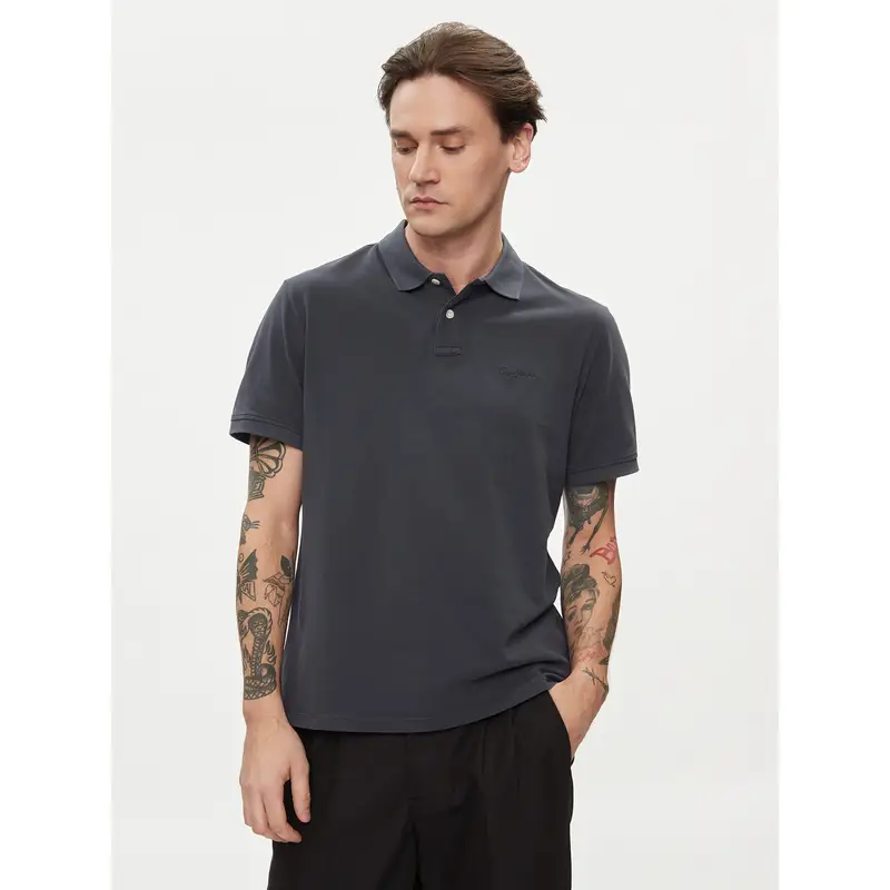 Pepe Jeans Polo New Oliver Gd PM542099 Blu scuro Regular Fit