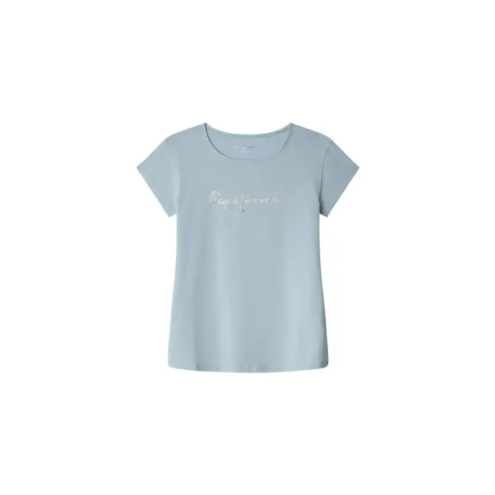 T-shirt da bambina Pepe Jeans Hana Glitter N Bleu