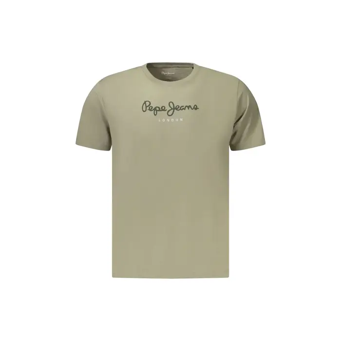 T-Shirt Maniche Corte Uomo Verdi Stampa Logo Verde
