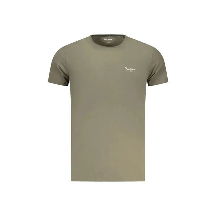 T-Shirt Maniche Corte Uomo Verdi Stampa Logo Verde