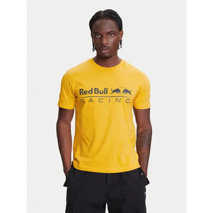 T-shirt Red Bull Racing Logo RM500016 Giallo Regular Fit