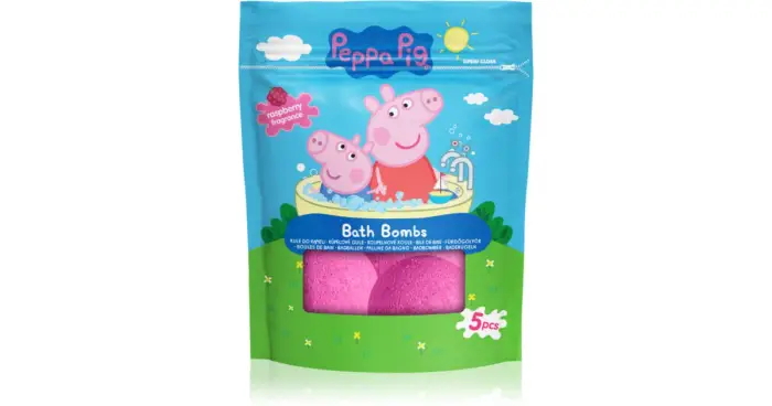 Peppa pig bomba da bagno effervescente 5x50 g