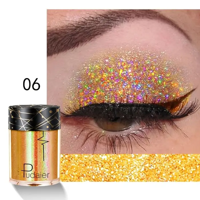 Perfect skin Paillettes olografiche Shiny Ray Glitter Shimmer Pigmento Ombretto Tatuaggio Labbra Unghie Corpo Glitter Festival Festa Occhi
