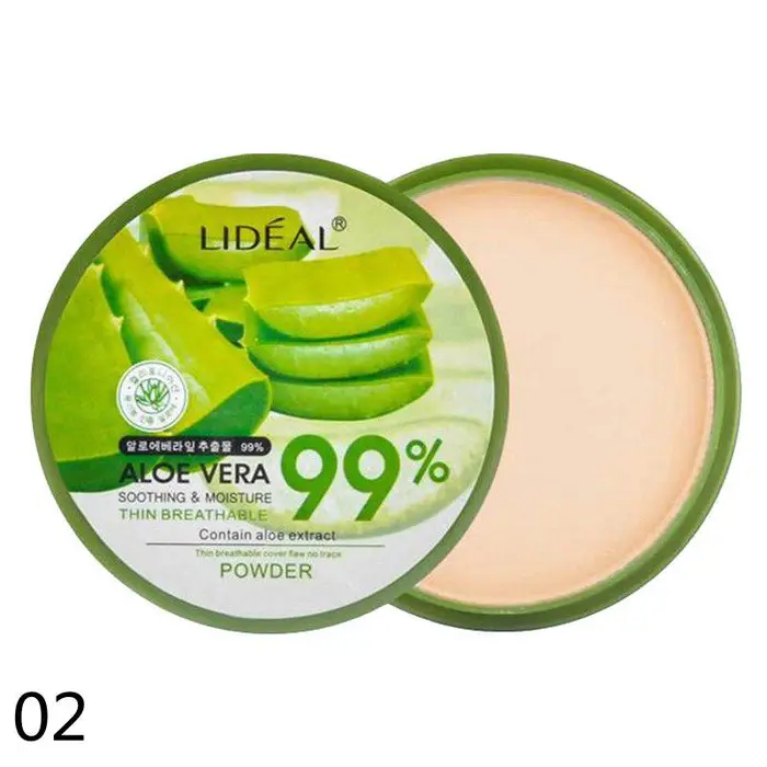 Perfect skin Polvere di aloe vera Biscotto traspirante Polvere idratante Correttore Trucco Fondotinta per il controllo dell olio