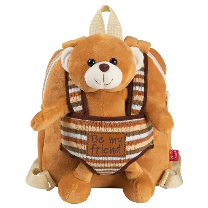 Perletti Zaino con peluche Marron