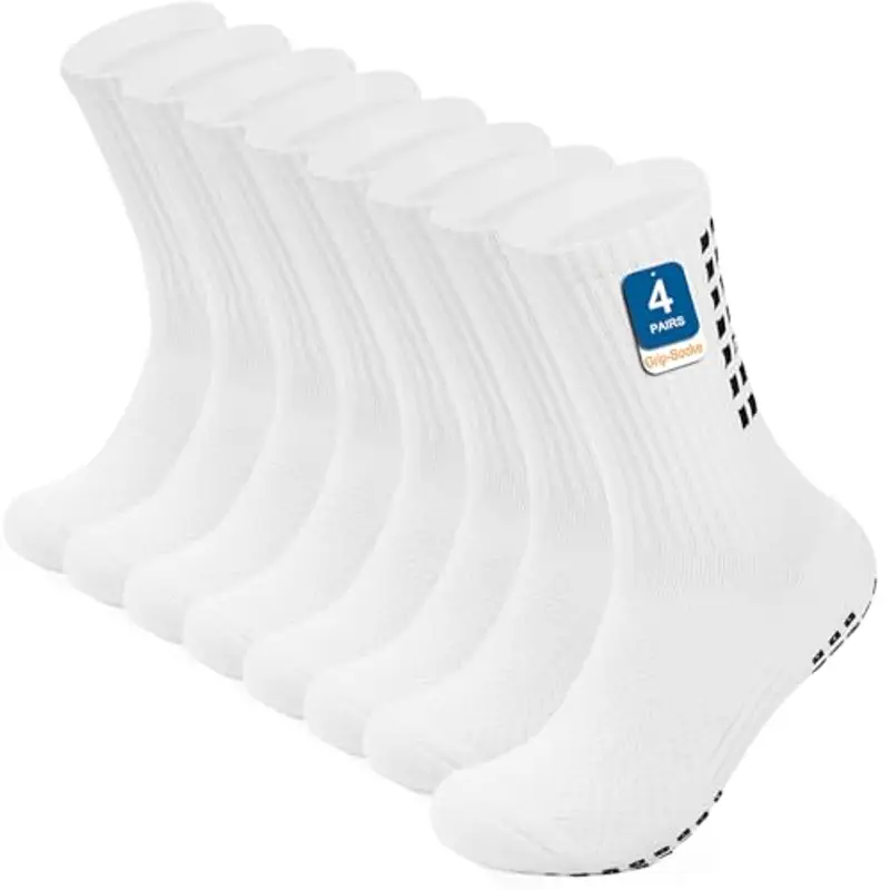 PERMANENTLY001 Calzini antiscivolo calcio grip calzini uomo donna calzino pilates yoga spugna anti-vesciche cotone