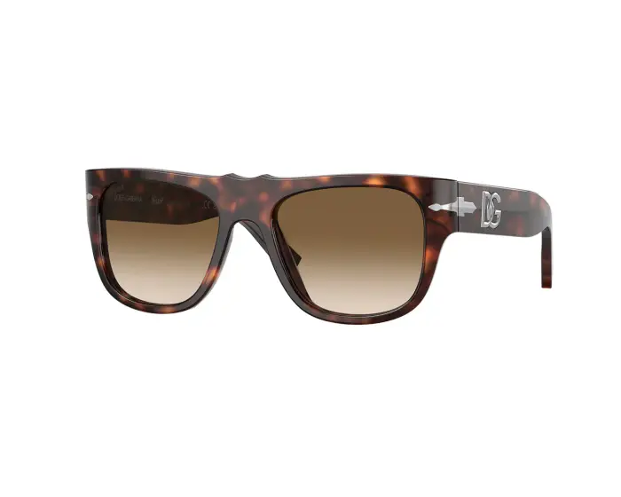 Persol Donna PO3295S 24/51 Occhiali da sole Acetato Havana Marrone Squadrata Normale Sfumato
