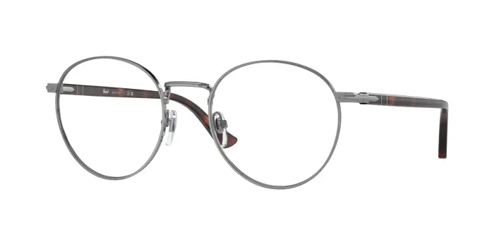 Persol Unisex PO1008V 513 Montature da vista Metallo Grigio Trasparente Pillow Normale