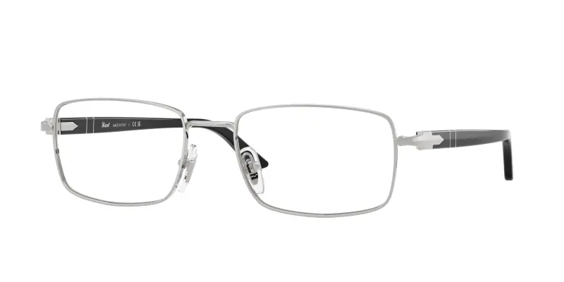 Persol Unisex PO1029V 518 Montature da vista Metallo Argento Trasparente Pillow Normale