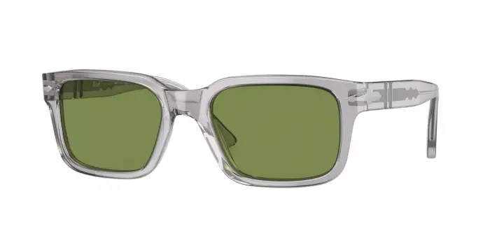 Persol Unisex PO3272S 309/4E Occhiali da sole Acetato Grigio Verde Squadrata Normale
