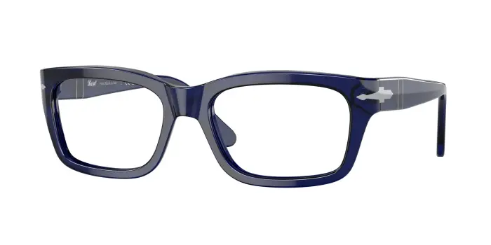 Persol Unisex PO3301V 181 Montature da vista Acetato Blu Squadrata