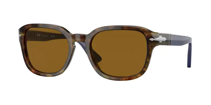 Persol Unisex PO3305S 118433 Occhiali da sole Acetato Tartaruga Marrone Rotonda